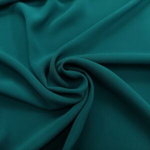 Tessuto Crepe Elite in tinta unita verde ottanio