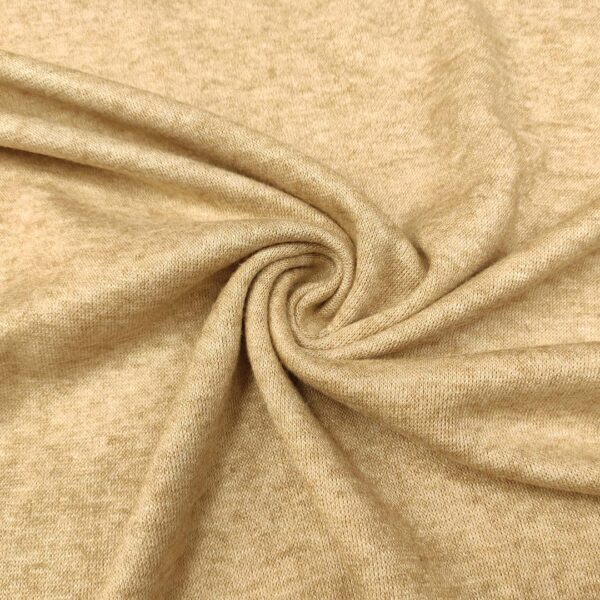 Tessuto Maglia Mano Cashmere in tinta unita beige