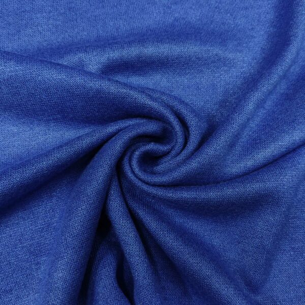 Tessuto Maglia Mano Cashmere in tinta unita blu elettrico