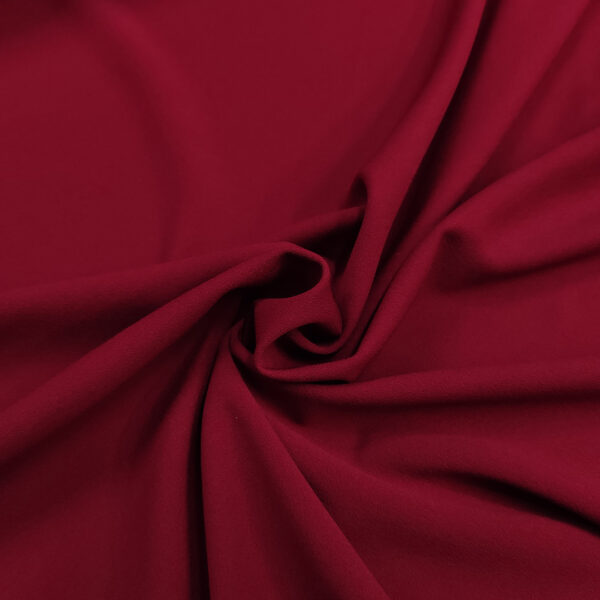 Tessuto Scuba Crepe tinta unita bordeaux