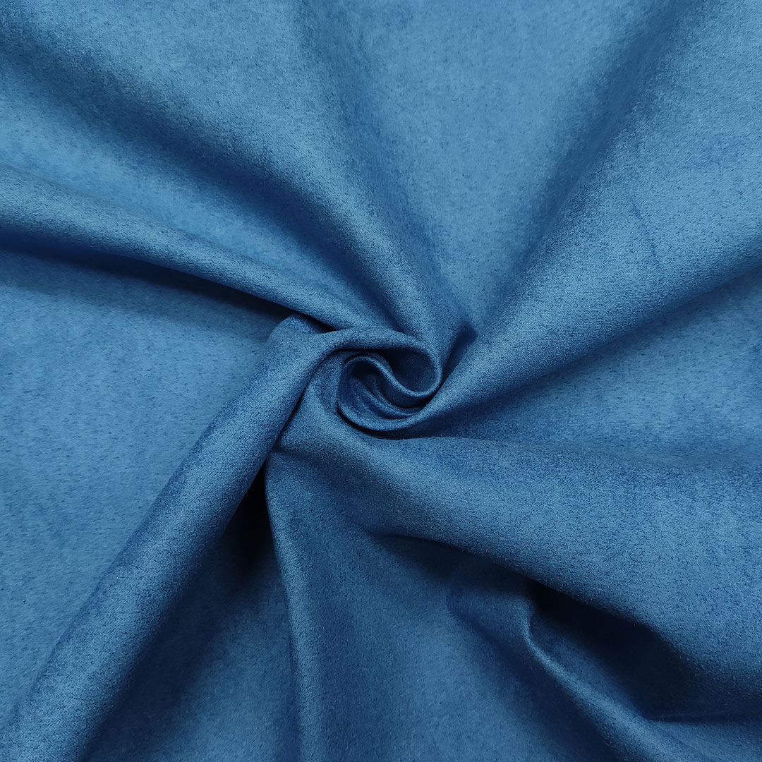Tessuto per Arredo Alcantara tinta unita blu royal - Iaia Tessuti