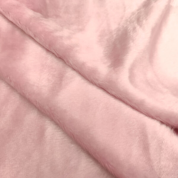 Tessuto Ecopelliccia tinta unita rosa
