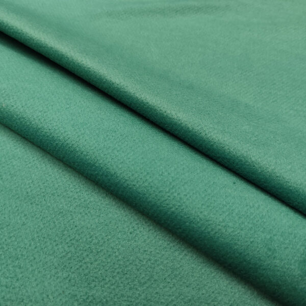 Tessuto per cappotto mano cashmere tinta unita verde chiaro