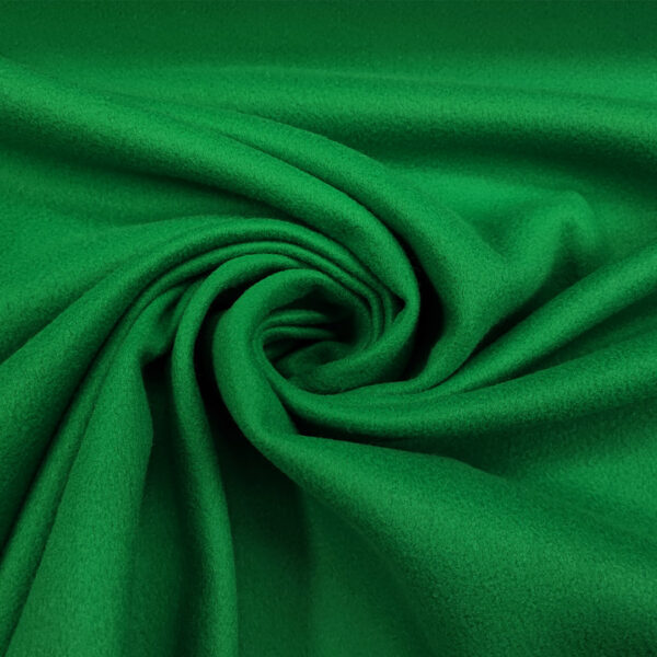 Tessuto per cappotto Panno tinta unita verde prato
