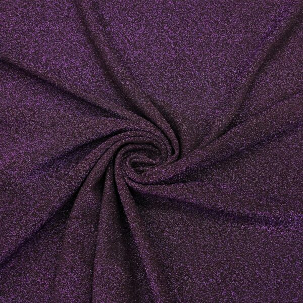 Tessuto Jersey lurex viola - nero