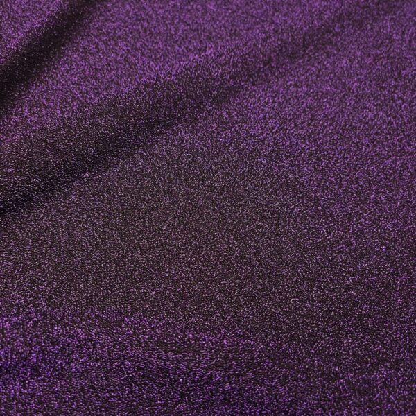 Tessuto Jersey lurex viola - nero