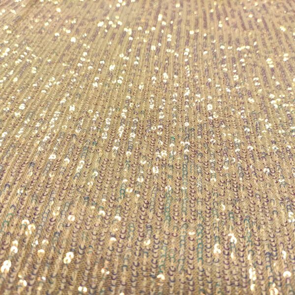 Tessuto Tulle Elasticizzato Ricamato con paillettes tinta unita celeste polvere boreale