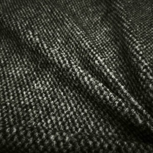Scampolo di Tessuto Lana Cotta motivo tweed grigio - nero