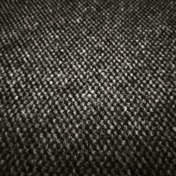 Scampolo di Tessuto Lana Cotta motivo tweed grigio - nero