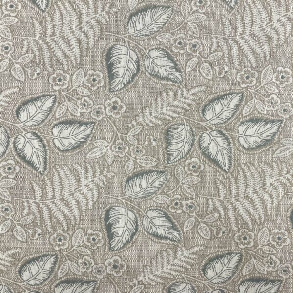 Tessuto per arredo Gobelin a fantasia motivo floreale panna - beige - azzurro