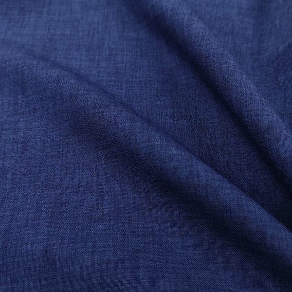 Tessuto Cady Elasticizzato effetto melange tinta unita blu