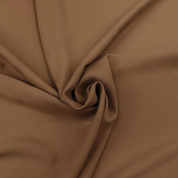 Tessuto Crepe morbido Elegance tinta unita tabacco