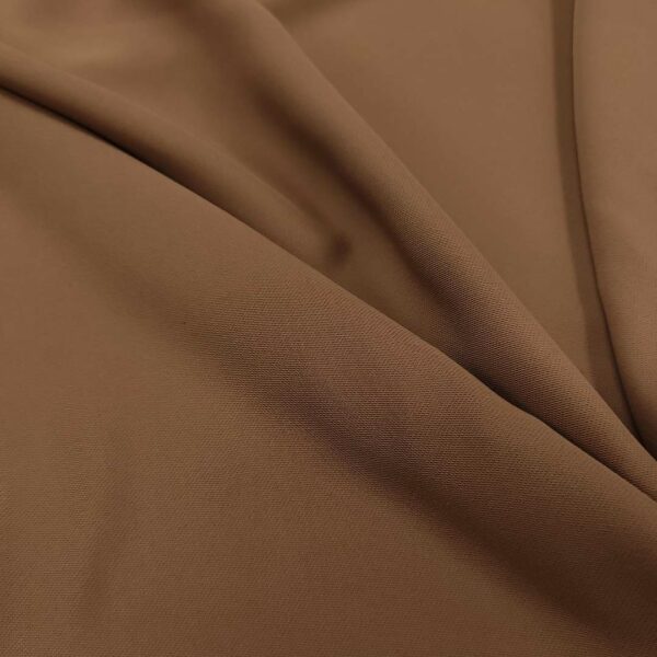 Tessuto Crepe morbido Elegance tinta unita tabacco
