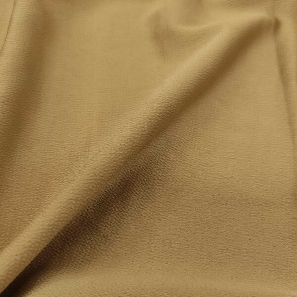 Tessuto crepe Satin leggero elasticizzato tinta unita beige