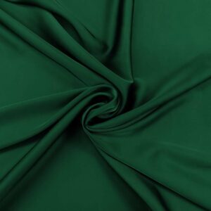 Tessuto doppio Satin leggero tinta unita verde bottiglia