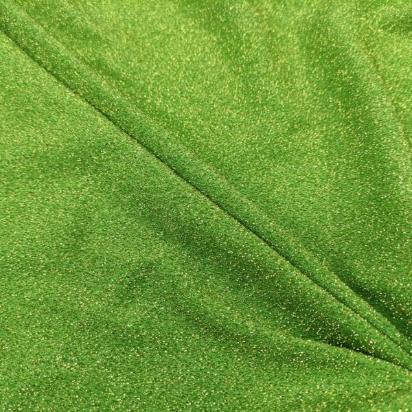 Tessuto Jersey glitter tinta unita mela