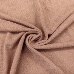 Tessuto Jersey glitter tinta unita rosa antico