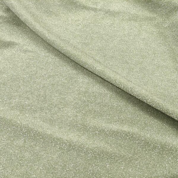 Tessuto Jersey glitter tinta unita salvia