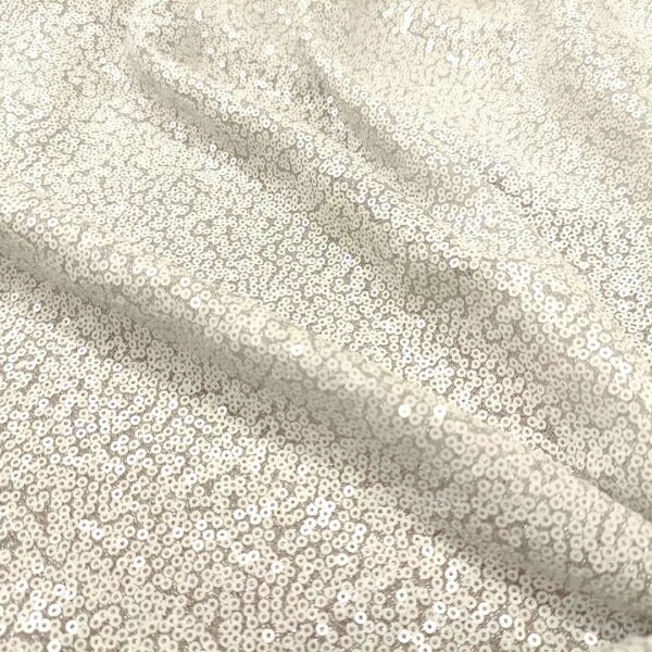 Tessuto glitter Ricamato con paillettes ghiaccio