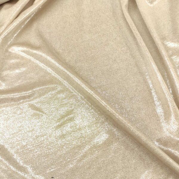 Tessuto Jersey spalmato platino