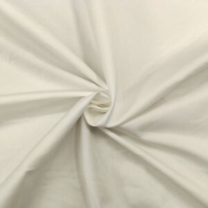 Tessuto Millerighe di cotone elasticizzato tinta unita bianco