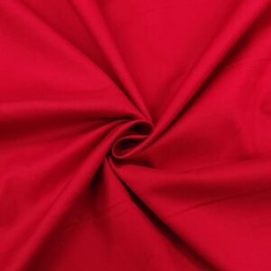 Tessuto Millerighe di cotone elasticizzato tinta unita rosso