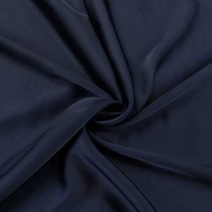 Tessuto Satin tinta unita blu