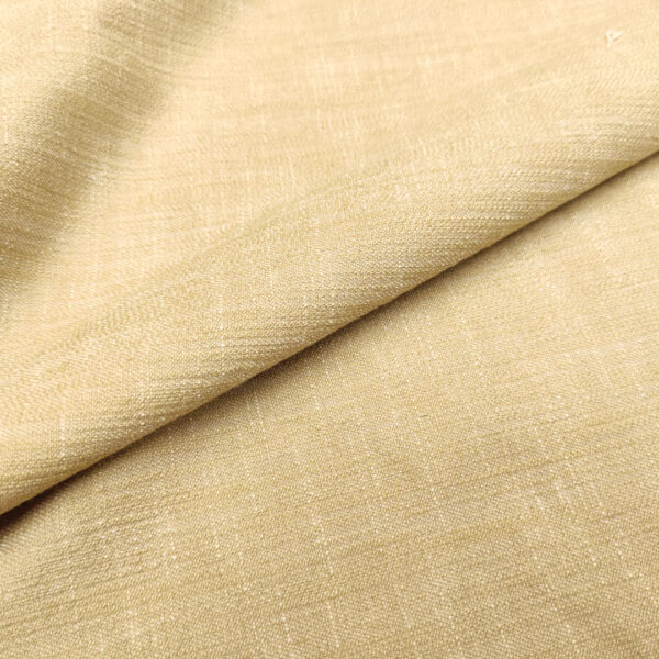 Tessuto cotone Jeansato elasticizzato tinta unita beige