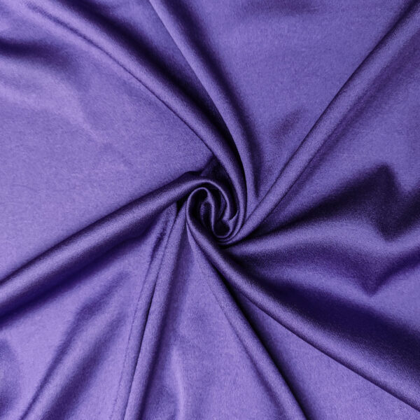 Tessuto crepe Satin elasticizzato tinta unita viola