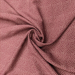 Tessuto Misto Viscosa a fantasia motivo micro pois rosè wine - bianco