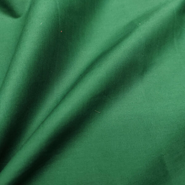 Tessuto Popeline di cotone in tinta unita verde bottiglia