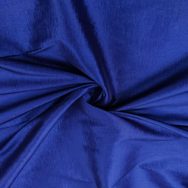 Tessuto shantung elasticizzato tinta unita blu elettrico