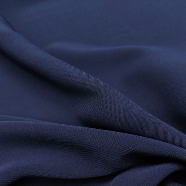 Tessuto Crepe Elite in tinta unita blu inchiostro