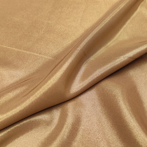 Tessuto Crepe morbido spalmato oro - beige
