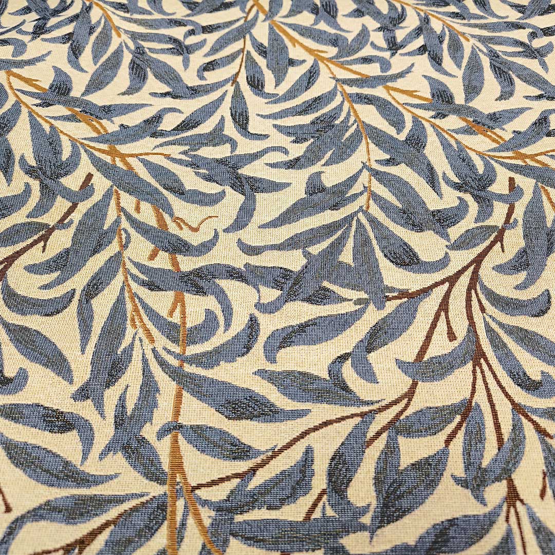 Tessuto per arredo Gobelin a fantasia motivo floreale beige - carta da zucchero