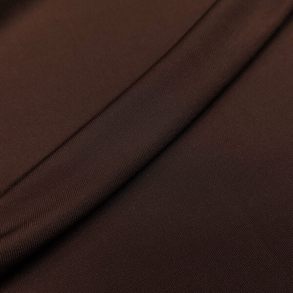 Tessuto Jersey tinta unita marrone