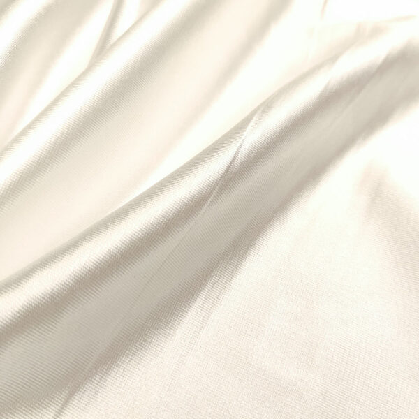 Tessuto Jersey lucido tinta unita bianco