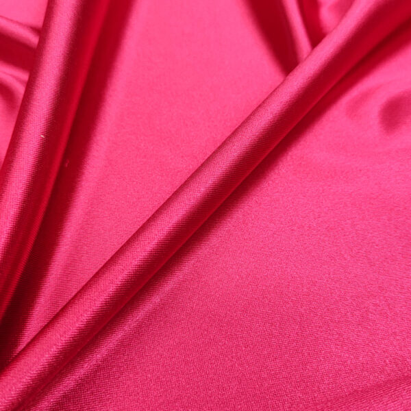 Tessuto Jersey lucido tinta unita fucsia