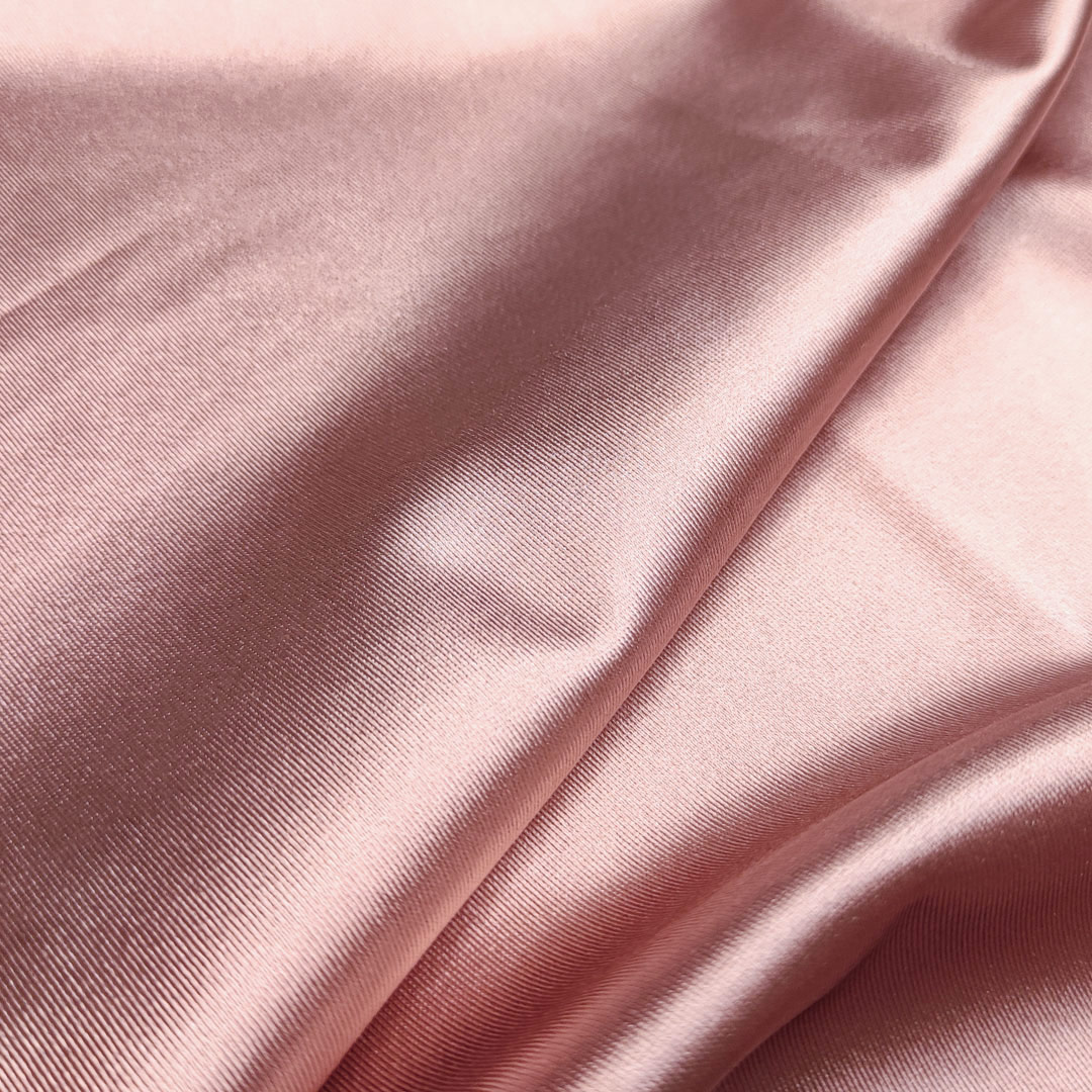 Tessuto Jersey lucido tinta unita rosa antico