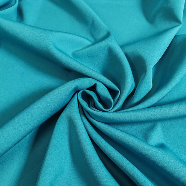 Tessuto Cady Elasticizzato tinta unita turchese