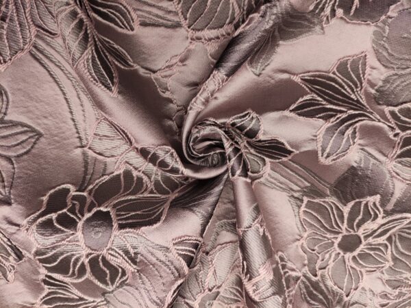 Tessuto Broccato in seta motivo floreale cipolla