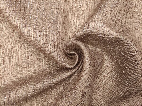 Tessuto Broccato in seta motivo astratto oro - rosa scuro