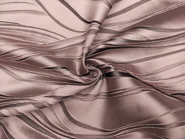 Tessuto Broccato in seta motivo astratto rosa