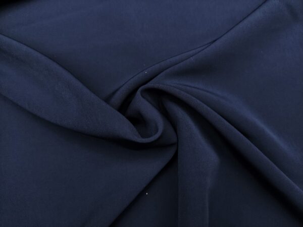 Tessuto Cady Elasticizzato tinta unita blu navy