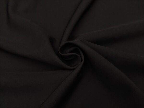 Tessuto Cady Elasticizzato tinta unita nero