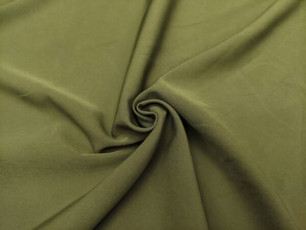 Tessuto Cady Elasticizzato tinta unita verde militare