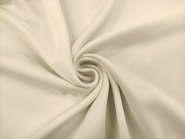 Tessuto Cady Mirage in tinta unita bianco seta