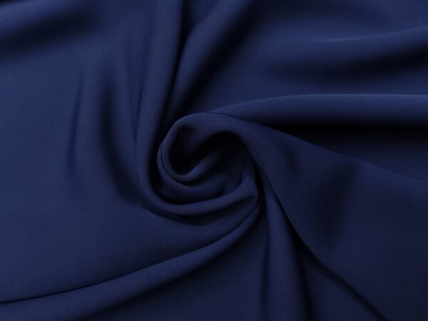 Tessuto Cady Mirage in tinta unita blu medio