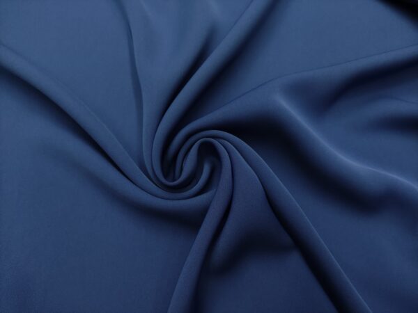 Tessuto Cady Mirage in tinta unita blu navy