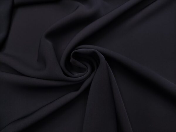 Tessuto Cady Mirage in tinta unita blu notte